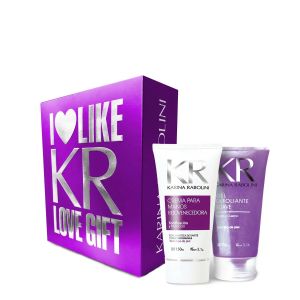 LOVE GIFT CREMA PARA MANOS REJUVENECEDORA & GEL EXFOLIANTE SET