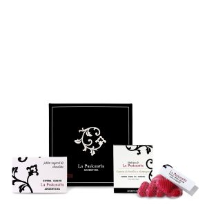 JABÓN VEGETAL CHOCOLATE & 12 JABONES FRUTILLA & CREMA PARA EL CUERPO SET