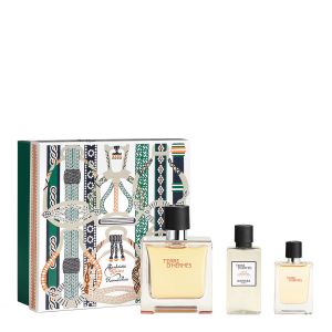 TERRE D'HERMES PARFUM 75ML & AFTER SHAVE 40ML & TRAVEL SIZE 12,5ML SET