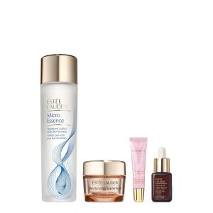 ESTEE ESSENTIALS KIT: LOTION & ANTI-AGE CREAM & SUGAR SCRUB & ANTI-AGE SERUM COMBO