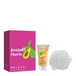 BOUQUET FRUTAL EXFOLIANTE CORPORAL 160GR & ESPONJA SET