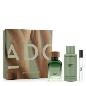 VETIVER TERRA MEN EDP 120ML & DESODORANTE 150ML & TRAVEL SIZE 10ML SET