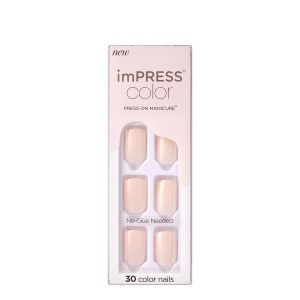 COLOR PRESS-ON NAILS 30 NAILS - POINT PINK