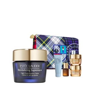 REVITALIZING SUPREME+ NIGHT POWER BOUNCE CREME 50ML + POUCH CON 4 MINITALLAS DE LUJO DE REGALO
