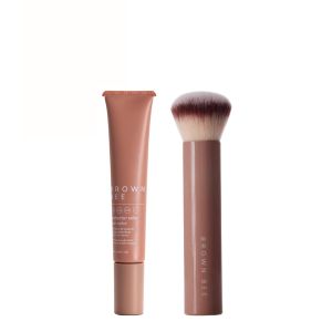 PROTECTOR SOLAR CON COLOR: DARK 40ML & FACE BRUSH COMBO