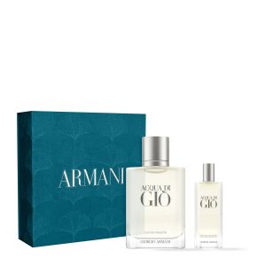ACQUA DI GIO EDT 100ML RECARGABLE & MINI TALLA 15ML SET