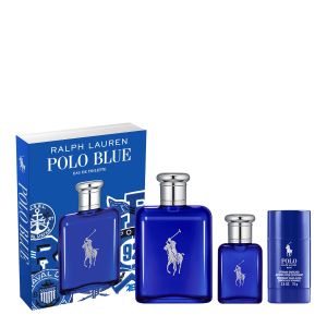 POLO BLUE EDT 125ML & POLO BLUE EDT 40ML & DESODORANTE SET