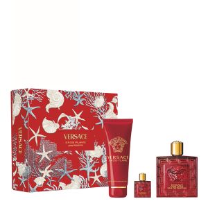 EROS FLAME EDP 100ML & SHOWER GEL 150ML & MINI TALLA 5ML SET