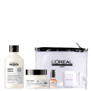METAL DETOX OLEO 50ML & SHAMPOO 300ML & MASCARA 250ML COMBO + POUCH + AURICULARES DE REGALO