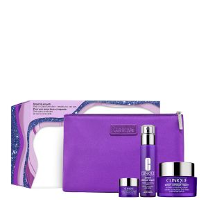 SMART TRIO VALUE SET: SMART CLINICAL REPAIR WRINKLE CORRECTING CREAM 50ML & SERUM 30ML & EYE CREAM 5ML & POUCH SET