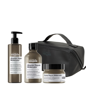 ABSOLUT REPAIR MOLECULAR SHAMPOO & MASCARA & SERUM COMBO + NECCESAIRE DE REGALO