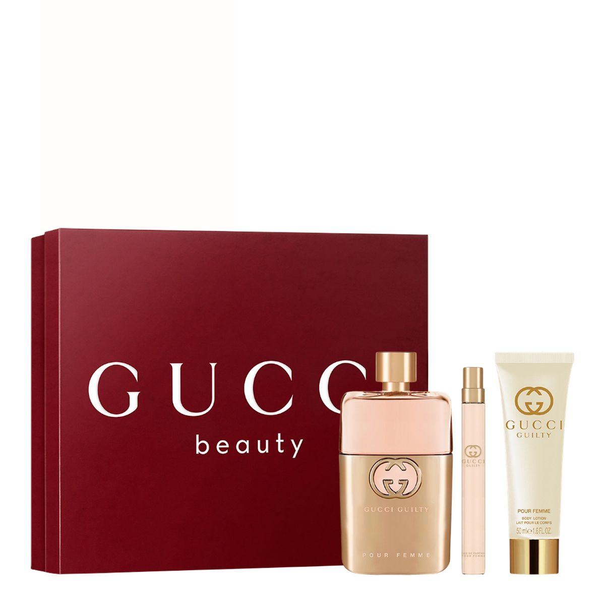 GUILTY POUR FEMME EDP 90ML & BODY LOTION 50ML & TRAVE SIZE 10ML SET