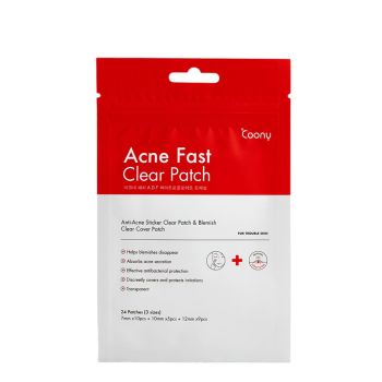 PARCHES PARA GRANITOS ACNE FAST CLEAR PATCH 24 UNIDADES
