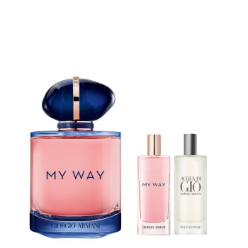 MY WAY INTENSE EDP 90ML + SET DE TRAVEL SIZE DE REGALO 