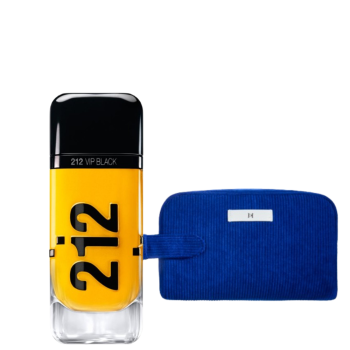 212 VIP BLACK CAB MEN EDP 100ML EDICION LIMITADA + POUCH DE REGALO