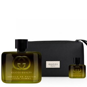 GUILTY ABSOLU DE PARFUM POUR HOMME PARFUM 60ML + POUCH + MINITALLA DE REGALO 