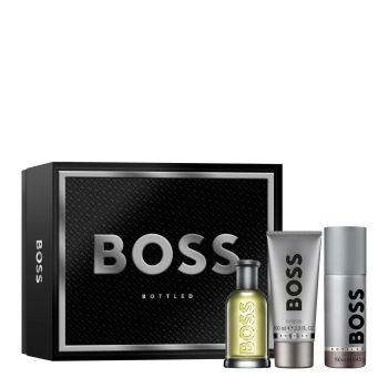 BOSS BOTTLED MEN EDT 100ML & SHOWER GEL 100ML & DESODORANTE 150ML SET