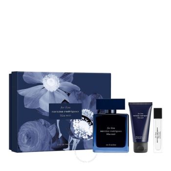 BLEU NOIR MEN EDP 100ML & SHOWER GEL 50ML & TRAVEL SIZE 10ML SET