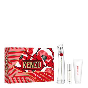 FLOWER BY KENZO LA RECOLTE PARISIENNE EDP 75ML & BODY LOTION 75ML & TRAVEL SIZE 10ML SET