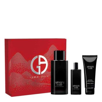 CODE MEN EDT 125ML & SHOWER GEL 75ML & MINI TALLA 15ML SET