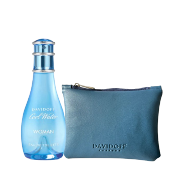 COOL WATER WOMAN EDT 100ML + POUCH DE REGALO