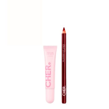 DIECIOCHO PEPTIDE LIP BALM LYCHEE & PLUMPER LIP LINER RED VELVET COMBO