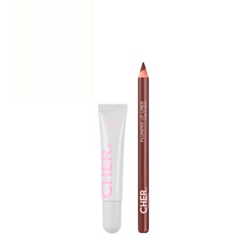 DIECIOCHO PEPTIDE LIP BALM GLAZE & PLUMPER LIP LINER PEACHY DREAM COMBO