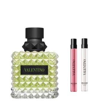 BORN IN ROMA DONNA GREEN STRAVAGANZA WOMAN EDP 100ML + SET DE TRAVEL SIZE DE REGALO
