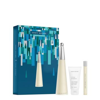 L'EAU D'ISSEY POUR FEMME EDT 100ML & BODY LOTION 50ML & TRAVEL SIZE 10ML SET