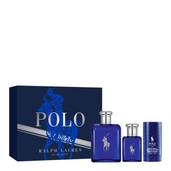 POLO BLUE EDT 125ML & EDT 40ML & DESODORANTE 75G SET