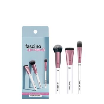 SET BROCHAS PRO: BASE ESPATULA & POLVO MULTITASK & PINCEL DE OJOS
