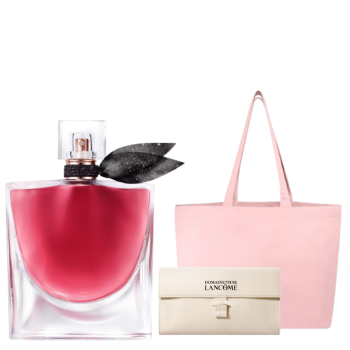 LA VIE EST BELLE L'ELIXIR EDP 100ML RECARGABLE + SET TOTEBAG & POUCH  DE REGALO