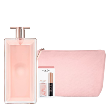IDOLE EDP 100ML RECARGABLE + POUCH + SET DE MINITALLAS DE REGALO