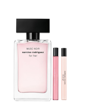 FOR HER MUSC NOIR EDP 150ML + DOS TRAVEL SIZE DE REGALO