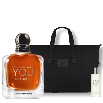 STRONGER WITH YOU INTENSELY FOR HIM EDP 100ML + TOTE BAG + TRAVEL SIZE DE REGALO