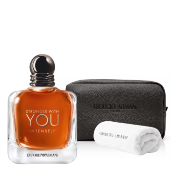STRONGER WITH YOU INTENSELY FOR HIM EDP 100ML + NECCESAIRE & TOALLA KIT DE REGALO 