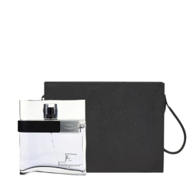 F BY FERRAGAMO BLACK POUR HOMME EDT 100ML + POUCH DE REGALO