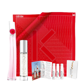FLOWER BY KENZO POPPY BOUQUET EDP 100ML + TRAVEL SIZE + PAÑUELO + SET DE MUESTRAS DE REGALO  