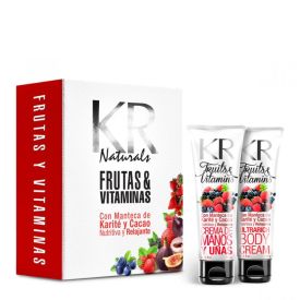 FRUIT & VITAMINS NUTRITIVA Y RELAJANTE RED FRUITS - CREMA CORPORAL & CREMA MANOS SET