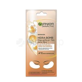 SKIN ACTIVE MASCARILLA EN TELA PARA OJOS HIDRA BOMB NARANJA+HIALURONICO