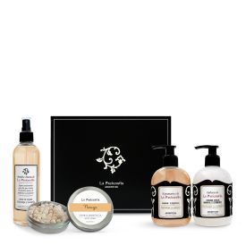 MUCHA NARANJA MUCHA CANELA - PIEDRAS AROMATICAS & JABÓN LÍQUIDO & CREMA MANOS & AROMATIZADOR SET