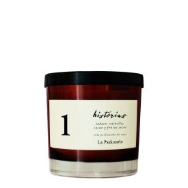 VELA DE SOJA HISTORIAS 1 TABACO, VAINILLA, CACAO Y FRUTOS SECOS 200G