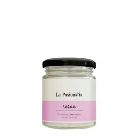 VELA DE SOJA PERFUMADA ROSAS 130G