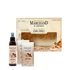 LE PAQUET MAISON JAZMÍN & SÁNDALO: AROMATIZADOR & 2 AROMAS EN SOBRE SET