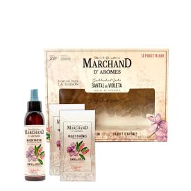LE PAQUET MAISON SANTAL & VIOLETA: AROMATIZADOR & 2 AROMAS EN SOBRE SET