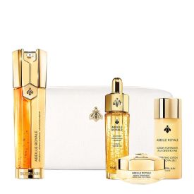ABEILLE ROYALE RENEW & REPAIR SERUM 50ML & LOTION 40ML & OIL15ML & CREAM 15ML & POUCH SET