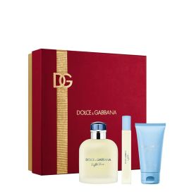LIGHT BLUE POUR HOMME EDT 125ML & SHOWER GEL 50ML & TRAVEL SIZE 10ML SET