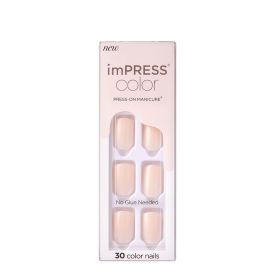 COLOR PRESS-ON NAILS 30 NAILS - POINT PINK