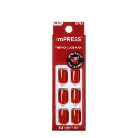 COLOR PRESS-ON NAILS 30 NAILS - REDDY OR NOT