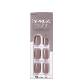 COLOR PRESS-ON NAILS 30 NAILS - TAUPE PRIZE